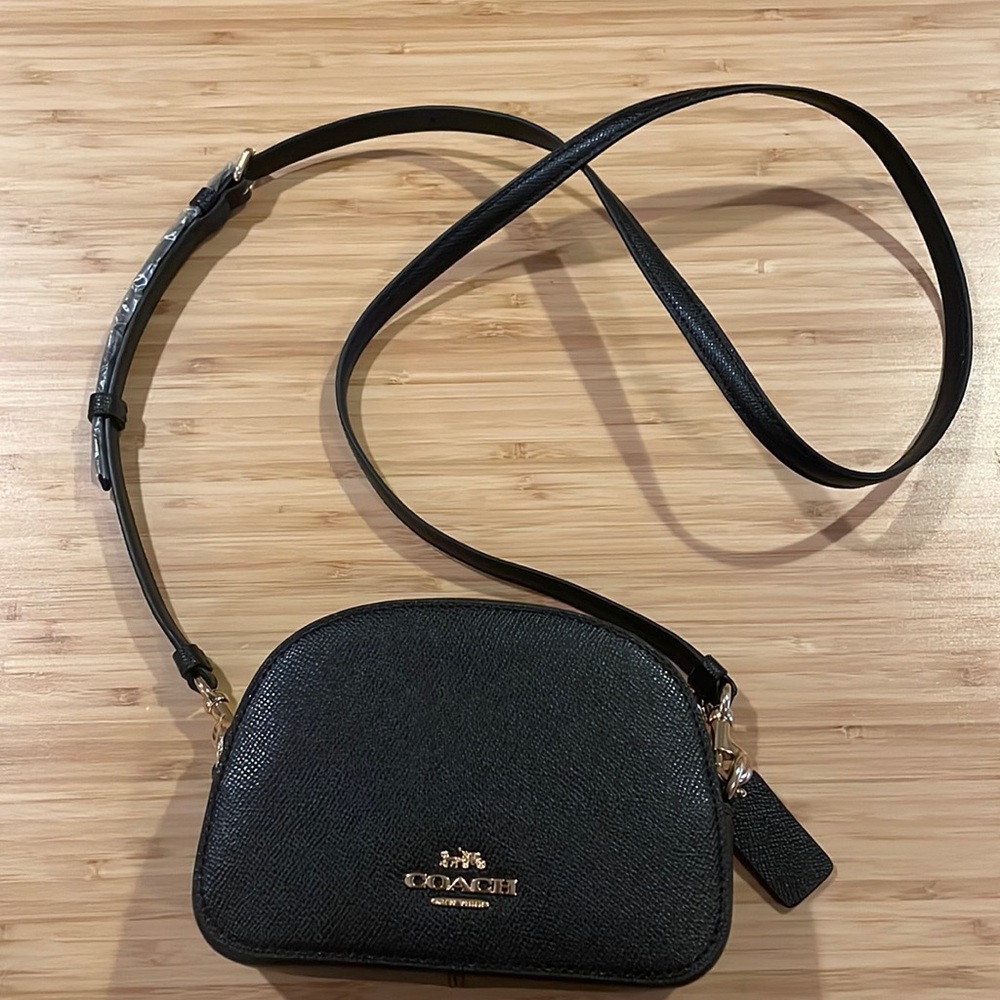 Mini Black COACH bag New without tags with original  plastic